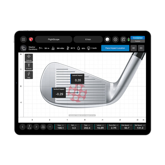 FlightScope Face Impact Location for Mevo+ Pro Package
